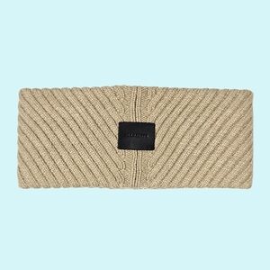 All Saints Headband Cortina Beige Wool Blend Traveling Rib Headband Outdoor Gift